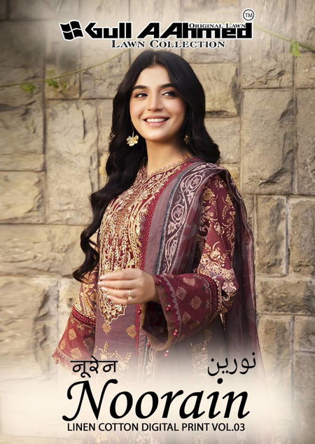 Noorain Vol 3 By Gull A Ahmed Cotton Printed Dress Material Wholesale Market In India